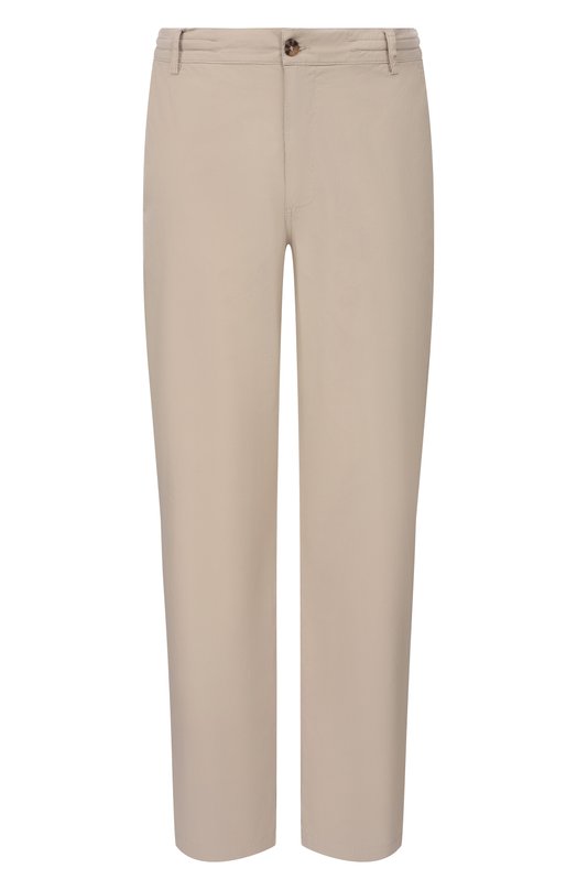 Хлопковые брюки MC2 Saint Barth REL0001-00535L/RELAIS Бежевый REL0001-00535L/RELAIS