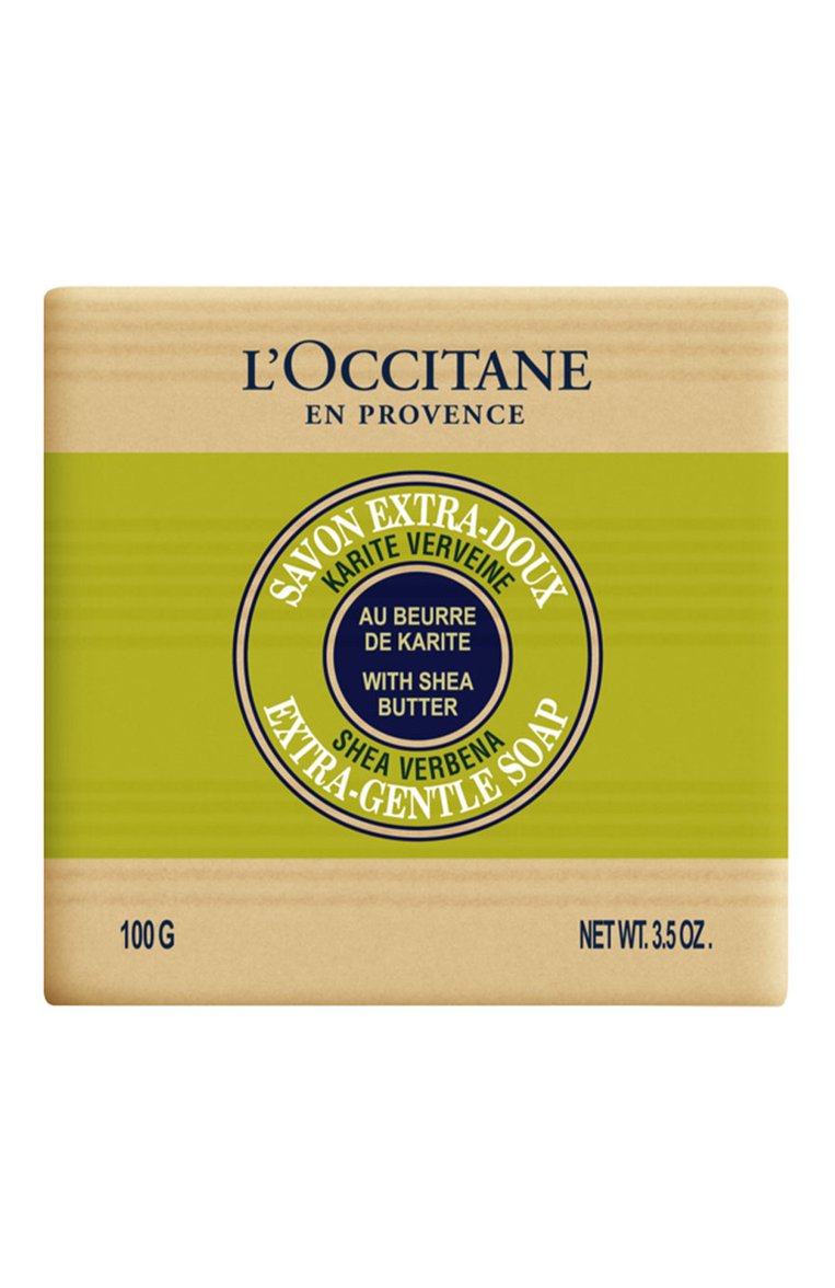 Твердое мыло "вербена-карите" (100g) L`OCCITANE бесцветного цвета, арт. 680537 | Фото 1 (Нос: Не проставлено; Региональные ограничения белый список (Axapta Mercury): Не проставлено; Косметика кросс-кт: Уход У; Назначение: Для тела, Для рук; Тип продукта: Мыло)