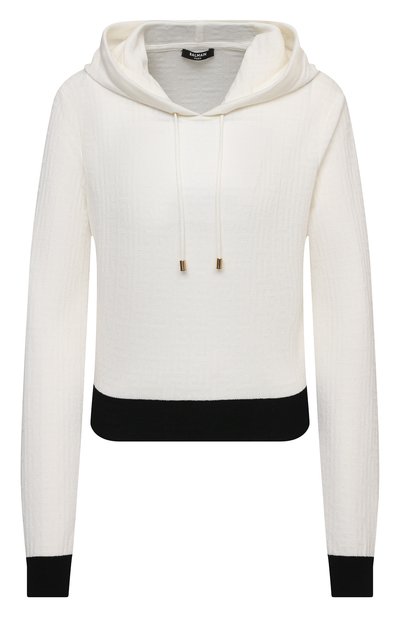 Женский худи из шерсти и вискозы BALMAIN, арт. VF2JP005/K270