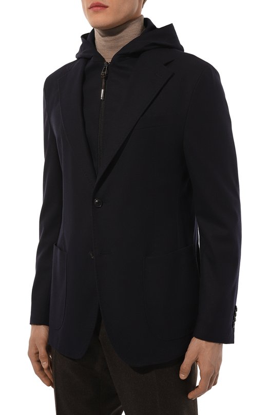 Пиджак из шерсти и вискозы Windsor GIL0/10015957 Синий  GIL0/10015957 Фото 4