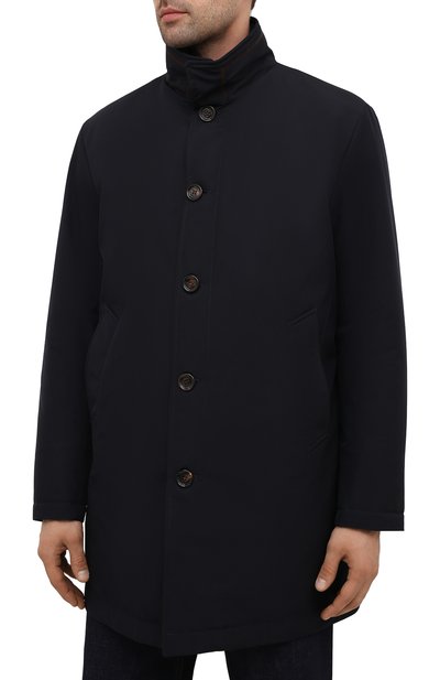 Утепленный плащ KIRED темно-синего цвета по цене 124500 руб., арт. WP0RDW7008025000, фото 3 Утепленный плащ KIRED, арт. WP0RDW7008025000, фото 3