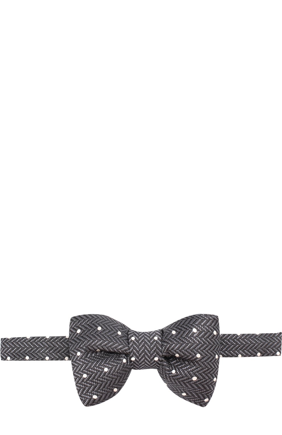 Шелковый галстук-бабочка TOM FORD темно-серого цвета по цене 21950 руб., арт. 2TF30/4CH, фото 1 Шелковый галстук-бабочка TOM FORD, арт. 2TF30/4CH, фото 1