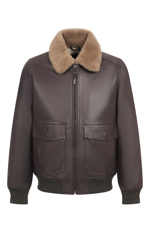 Кожаный бомбер Windsor ARTUR0-L/1300145 Коричневый ARTUR0-L/1300145