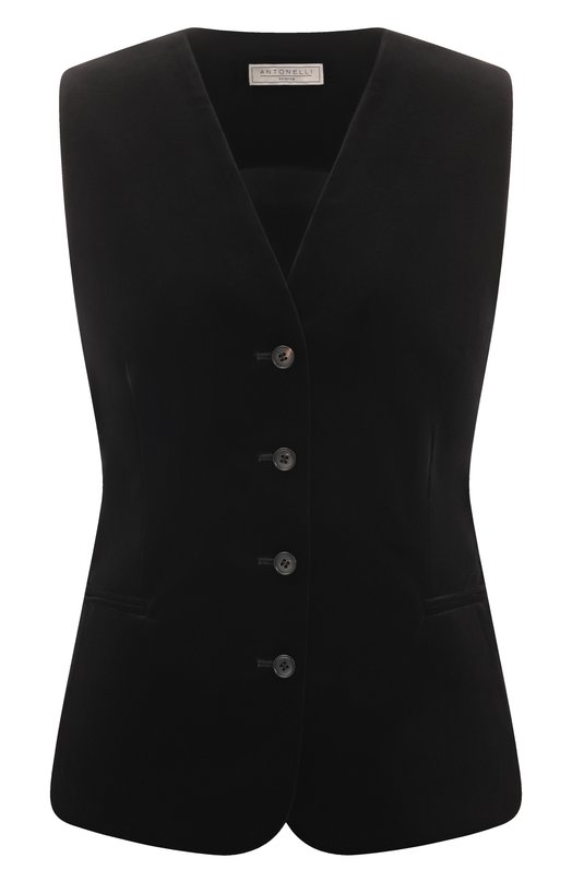 Бархатный жилет Antonelli Firenze N3587P/682B Чёрный N3587P/682B
