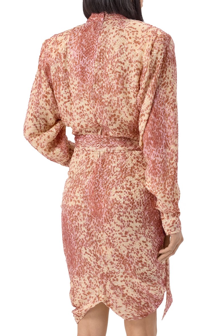 Платье из вискозы и шелка ISABEL MARANT, арт. 25PR00648FE/C1J06I, фото 4