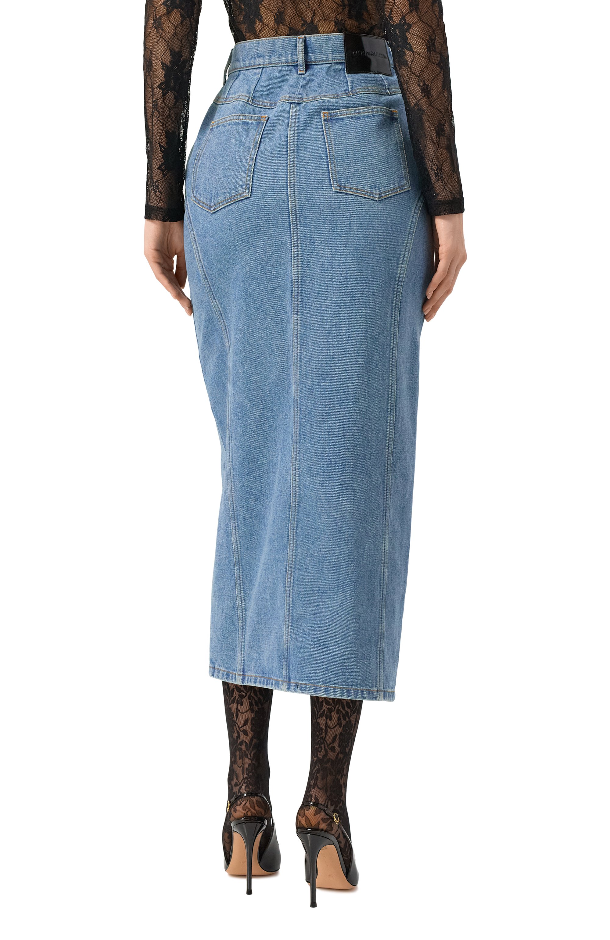 Джинсовая юбка NINA RICCI, арт. 24ADJU026/C01072, фото 4