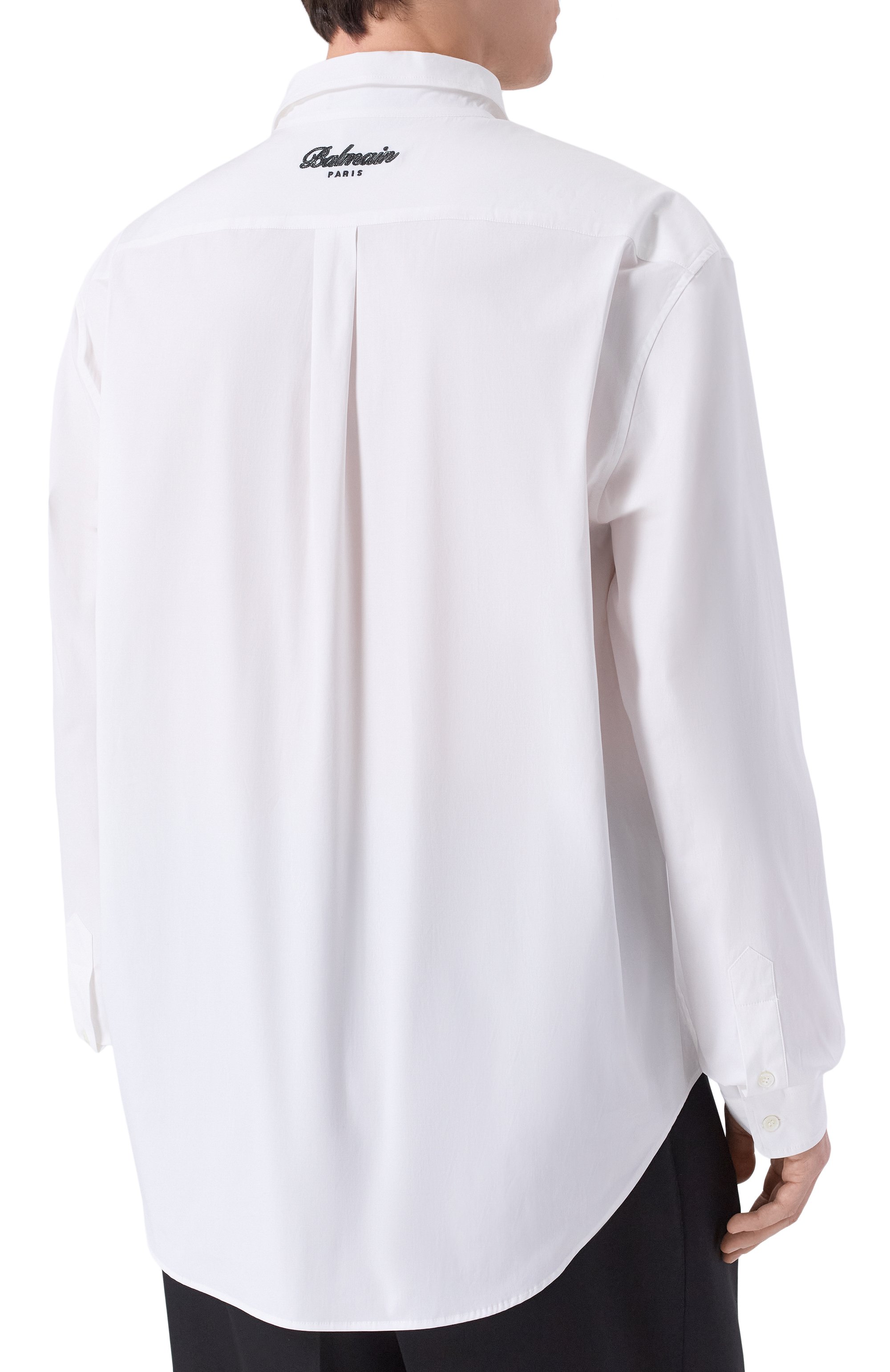 Хлопковая рубашка BALMAIN, арт. FH0HS496/CF43, фото 4