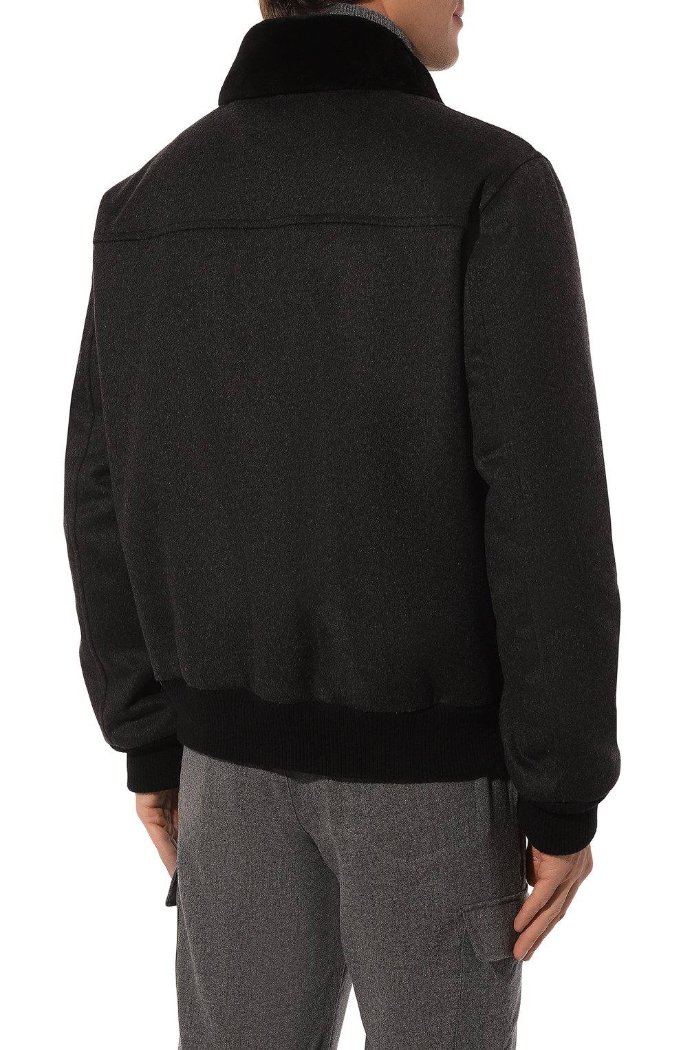 Бомбер с воротником из нутрии MVST, арт. 53454, фото 4