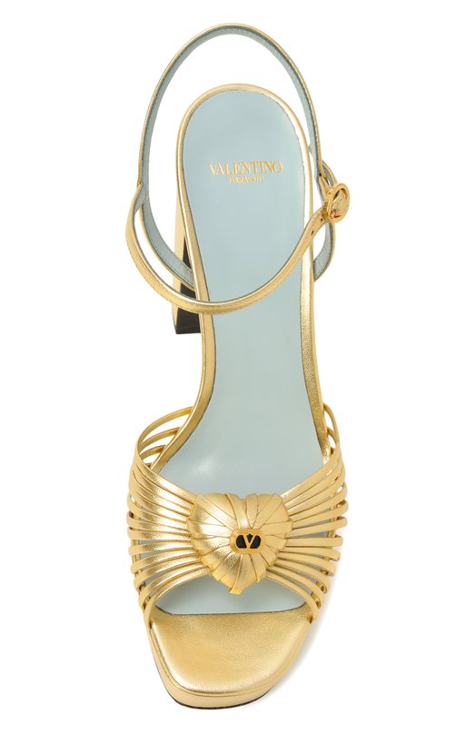 Кожаные босоножки Sandal Royal 115 Valentino 7W2S0LY2/RUR Золотой  7W2S0LY2/RUR Фото 6