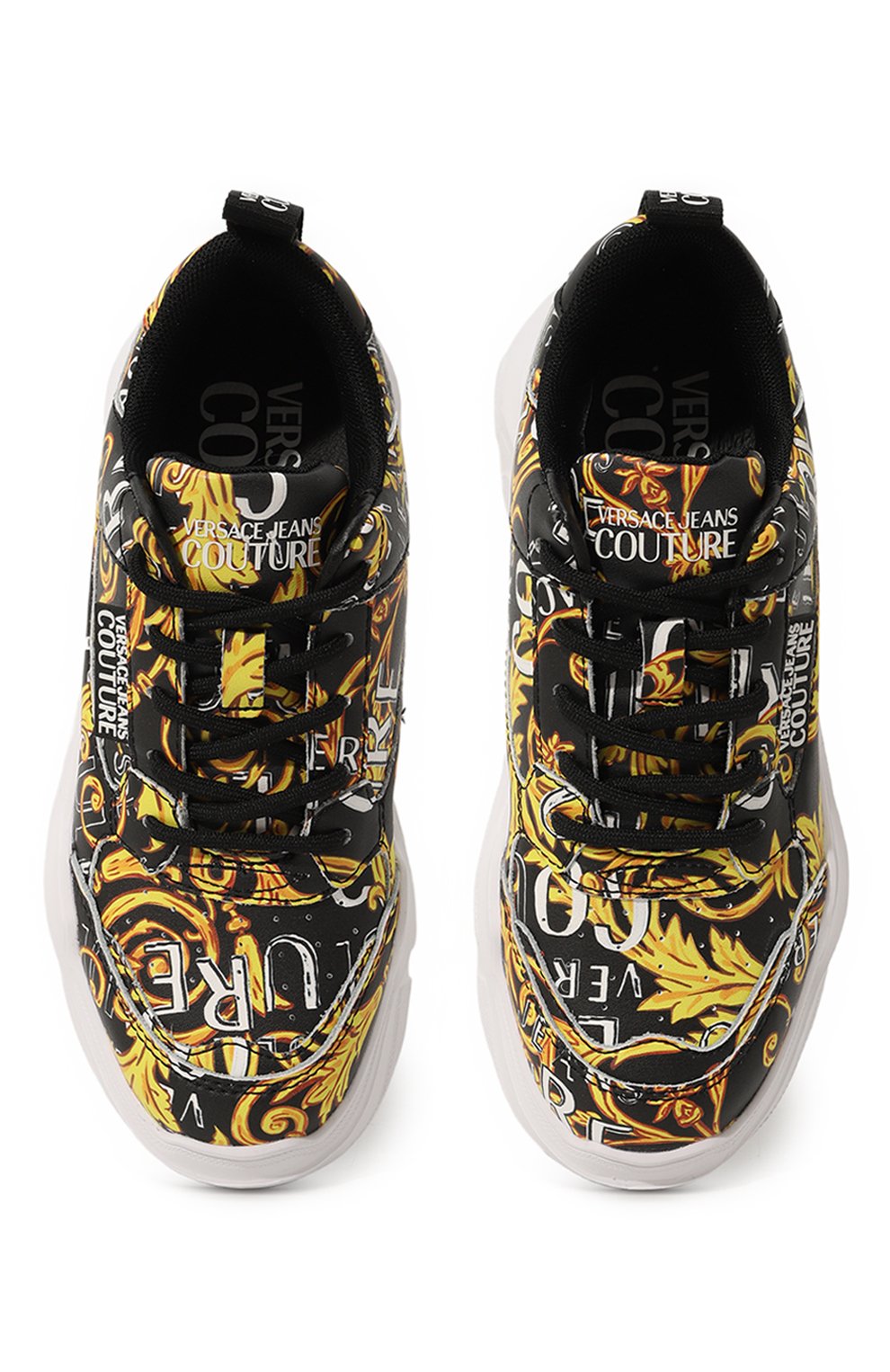 Кожаные кроссовки speedtrack VERSACE JEANS COUTURE, арт. 74VA3SC2/ZP096/35, фото 4