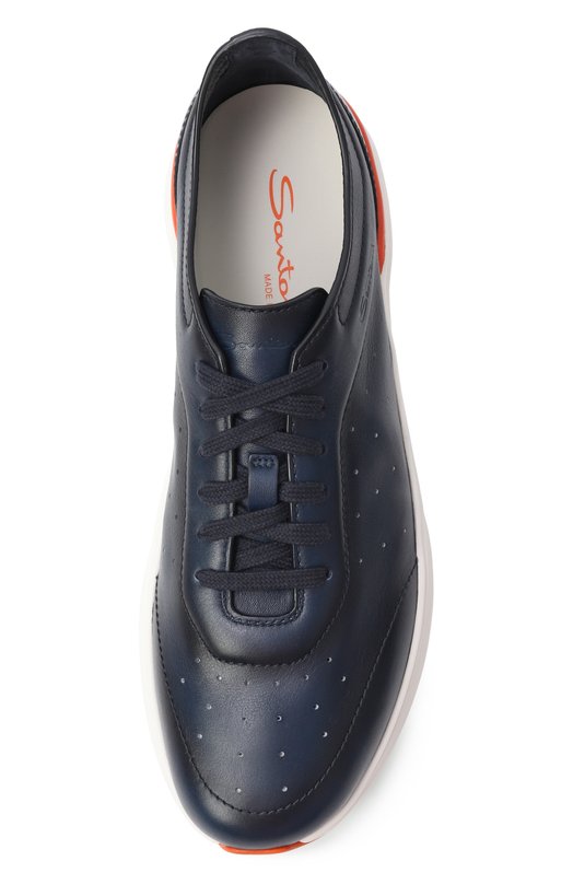 Кожаные кроссовки Bounce Santoni MBBG22070BART0IL Синий  MBBG22070BART0IL Фото 6