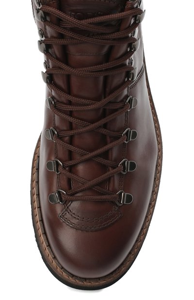 Кожаные ботинки TOD’S коричневого цвета по цене 89950 руб., арт. XXM80C0DI30NHV, фото 5 Кожаные ботинки TOD’S, арт. XXM80C0DI30NHV, фото 5