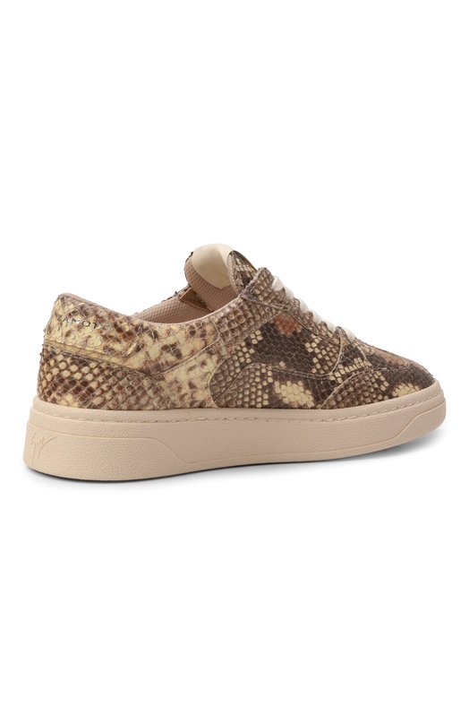 Кожаные кеды Giuseppe Zanotti Design RS60002 Бежевый  RS60002 Фото 5