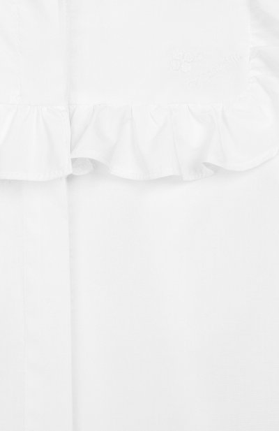 Хлопковая блузка LANVIN белого цвета по цене 17250 руб., арт. 4L5500/LD020/10-14, фото 3 Хлопковая блузка LANVIN, арт. 4L5500/LD020/10-14, фото 3