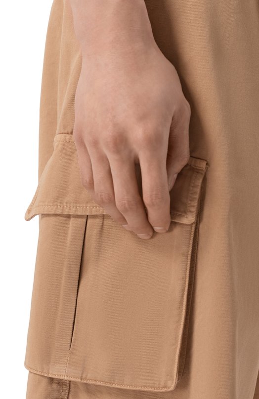 Хлопковые шорты Laneus S6LAMASH091 Бежевый  S6LAMASH091 Фото 5