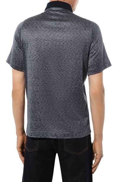 Поло из шелка и хлопка ZILLI, арт. KBP002ZS56095ZS0SE738, фото 4