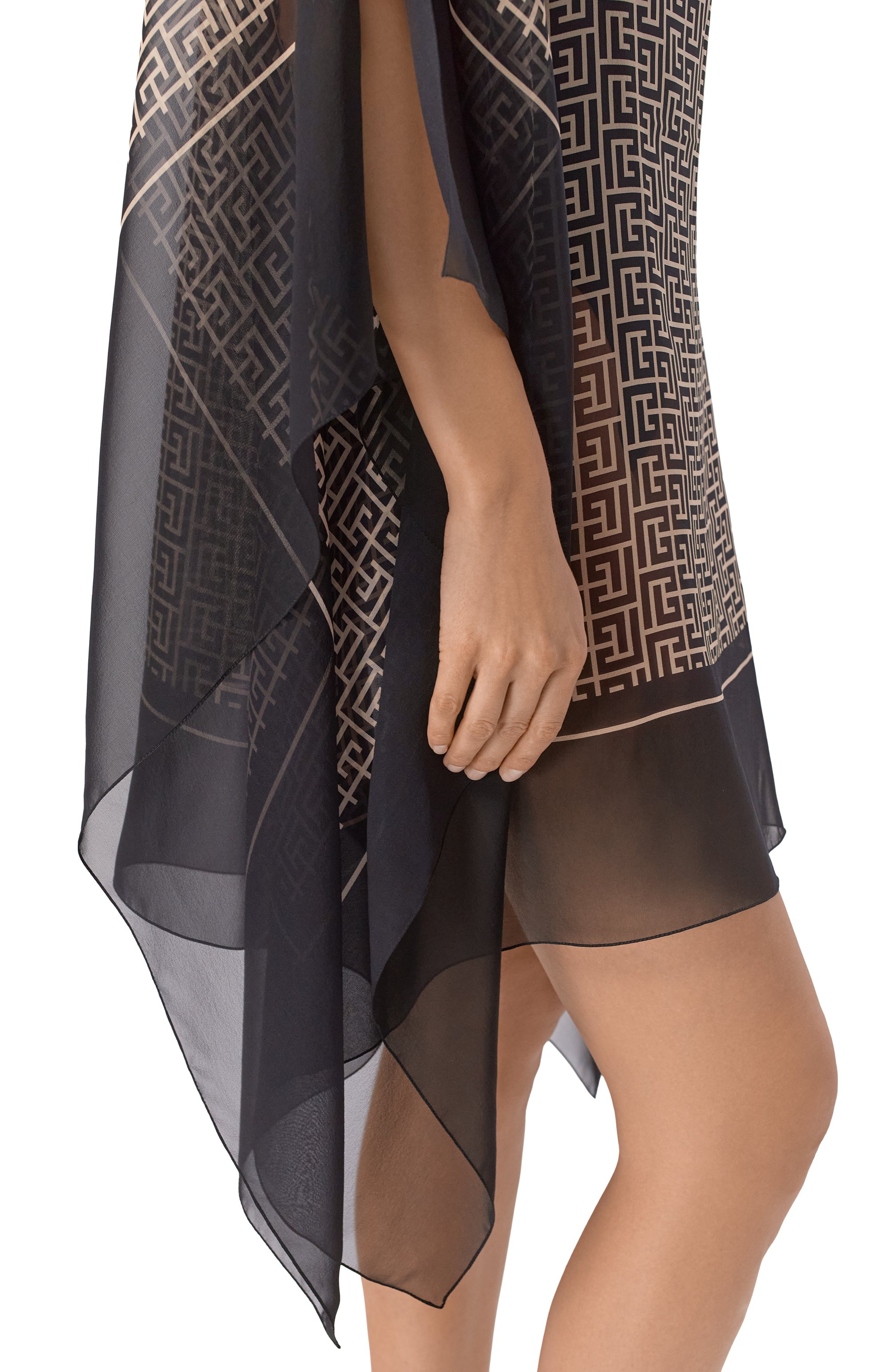 Шелковая туника BALMAIN, арт. BKA172450, фото 4