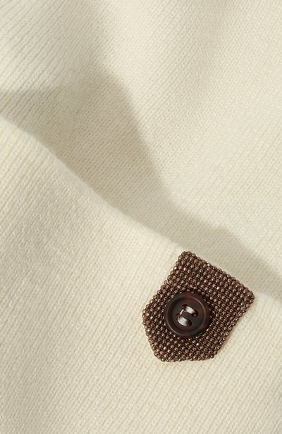 Кашемировая шапка BRUNELLO CUCINELLI молочного цвета по цене 75100 руб., арт. M12135689P, фото 4 Кашемировая шапка BRUNELLO CUCINELLI, арт. M12135689P, фото 4