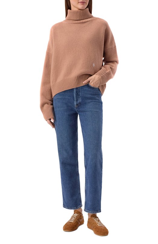 Шерстяной свитер Sporty and Rich WS06465302BE02 Бежевый  WS06465302BE02 Фото 2