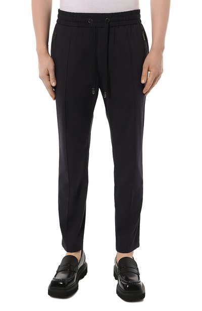 Хлопковые брюки DOLCE & GABBANA темно-синего цвета по цене 98950 руб., арт. GYACET/FUEAJ, фото 3 Хлопковые брюки DOLCE & GABBANA, арт. GYACET/FUEAJ, фото 3