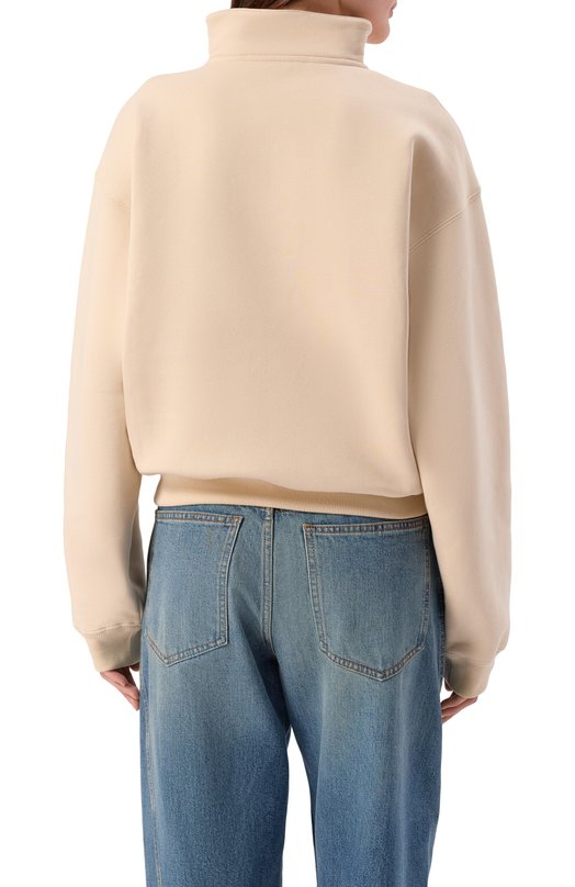 Хлопковый свитшот Jacquemus 25HSSW00210AJ0/0174 Кремовый  25HSSW00210AJ0/0174 Фото 4