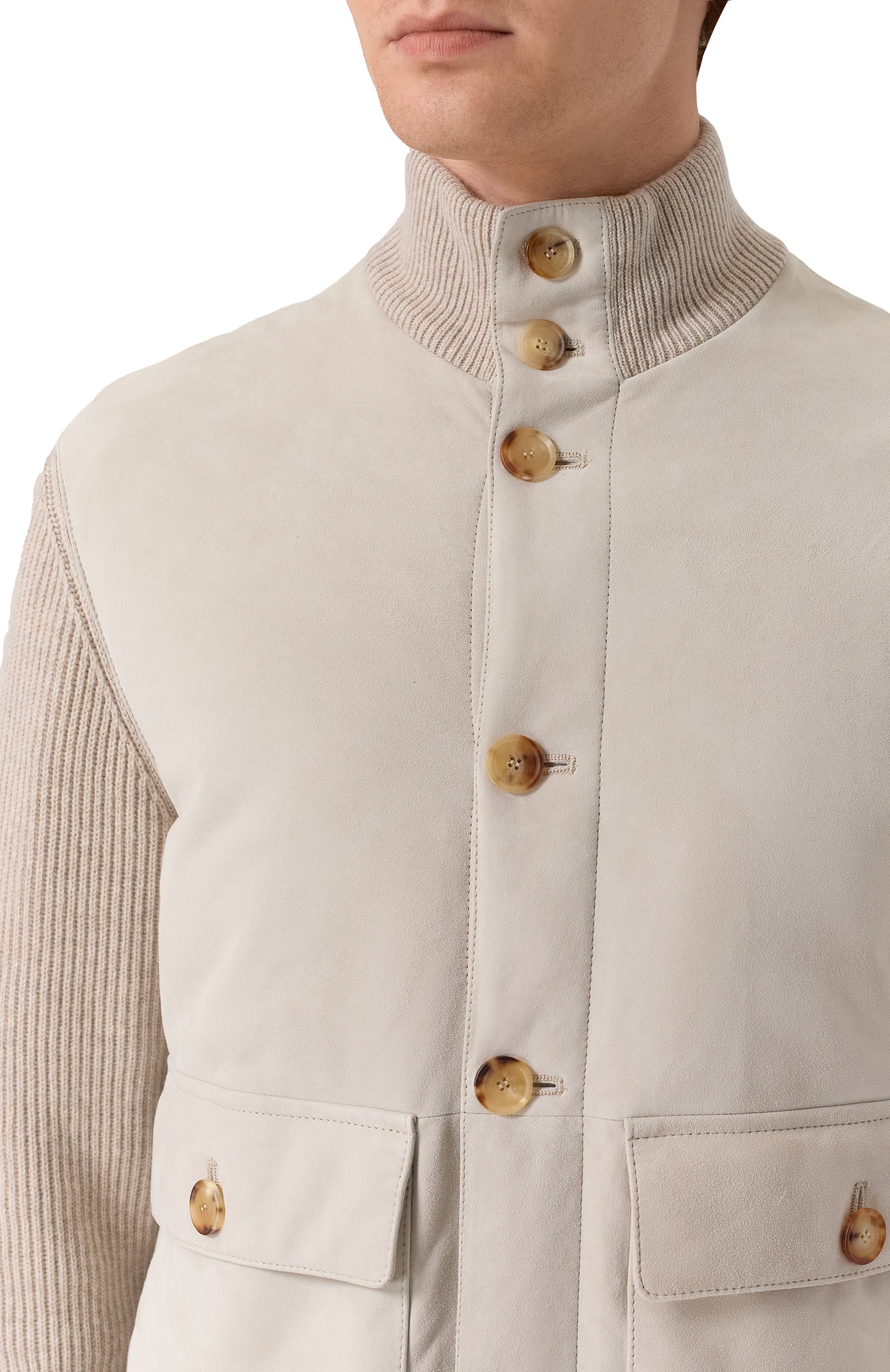 Комбинированный кардиган BRUNELLO CUCINELLI, арт. MPCLF1955, фото 5