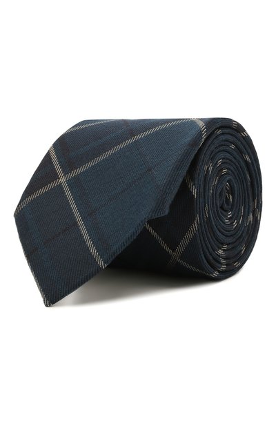 Мужской галстук из шелка и шерсти CANALI, арт. 70/HJ03315