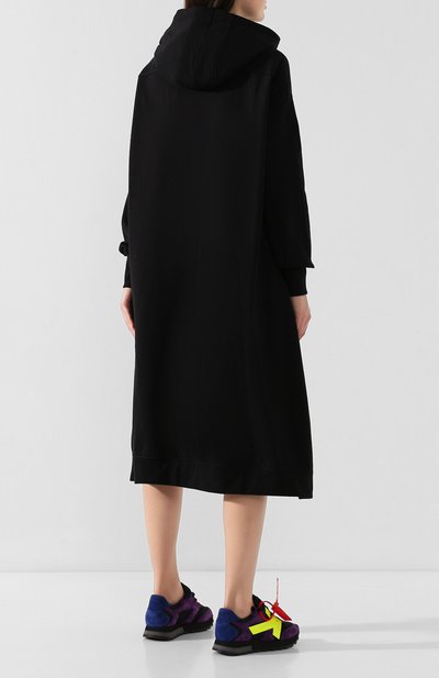 Хлопковое платье Y-3 черного цвета по цене 25250 руб., арт. FJ0317/W, фото 4 Хлопковое платье Y-3, арт. FJ0317/W, фото 4