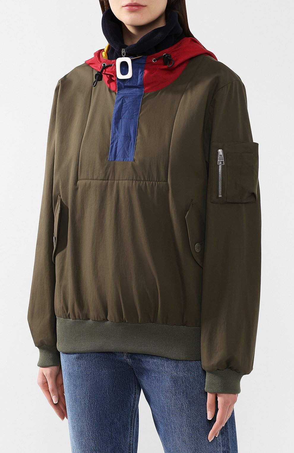 Хлопковая куртка JW ANDERSON хаки цвета по цене 64600 руб., арт. JK03619A 186/525, фото 3 Хлопковая куртка JW ANDERSON, арт. JK03619A 186/525, фото 3