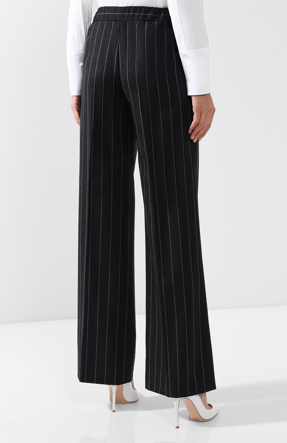 Шерстяные брюки с эластичным поясом KITON, арт. D46107K05I15, фото 4