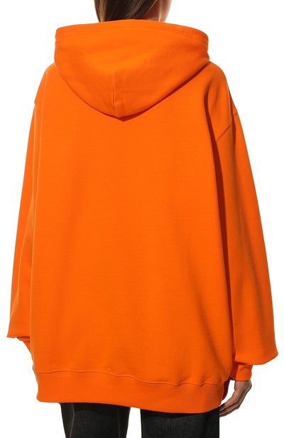 Хлопковое худи MSGM оранжевого цвета по цене 28200 руб., арт. 3341MDM160 227799, фото 4 Хлопковое худи MSGM, арт. 3341MDM160 227799, фото 4