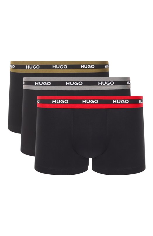 Комплект из трех боксеров HUGO 50492375 Чёрный 50492375