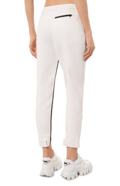 Брюки prada linea rossa PRADA белого цвета по цене 135000 руб., арт. 132333-1YUN-F0009-202, фото 4 Брюки prada linea rossa PRADA, арт. 132333-1YUN-F0009-202, фото 4