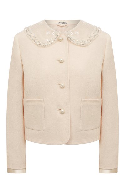 Жакет из шерсти и шелка MIU MIU, арт. MH1681-GWV-F0009, фото 1