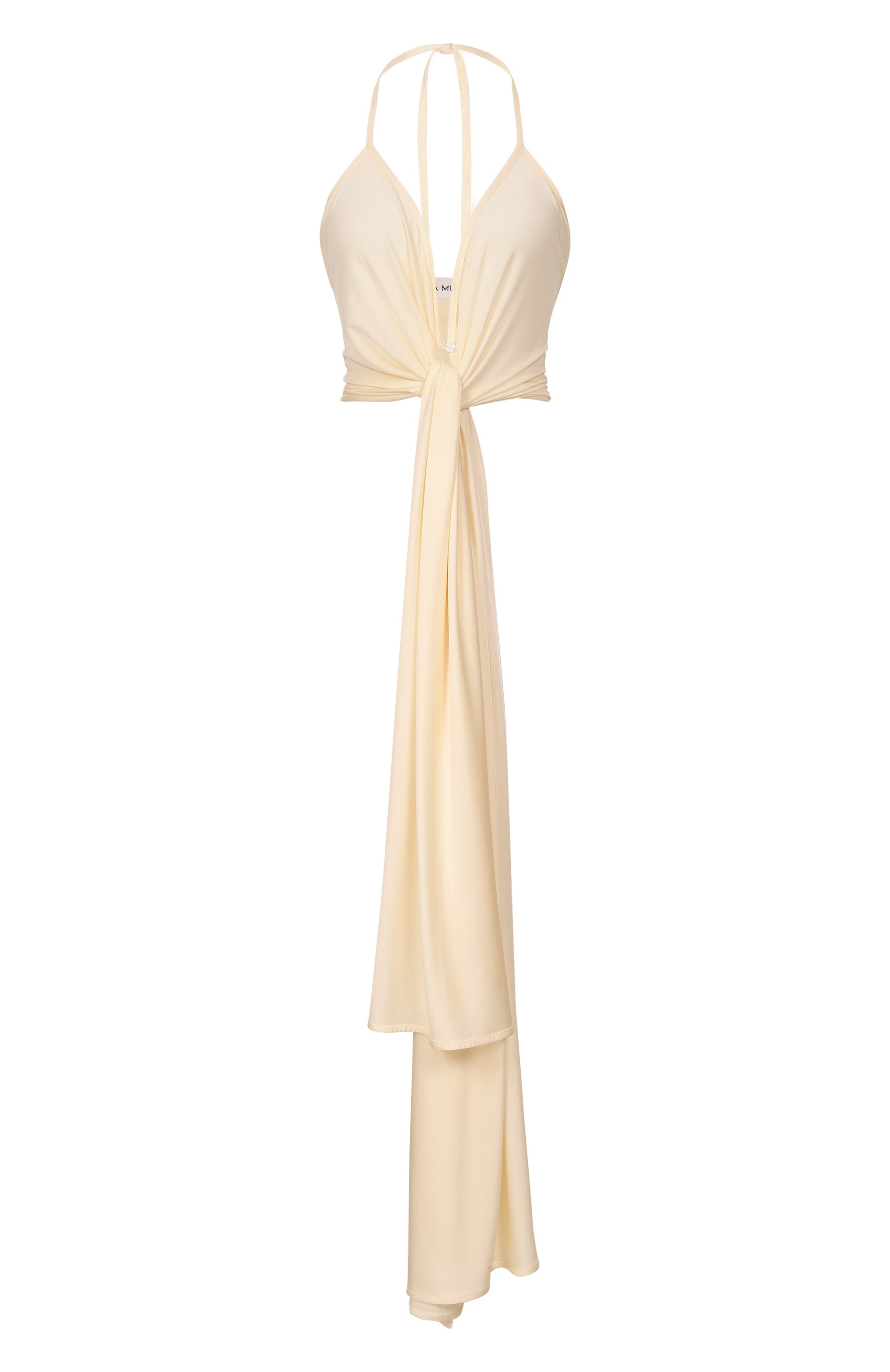 Топ из вискозы AYA MUSE кремового цвета по цене 48100 руб., арт. AMSS2643/KAIMA T0P, фото 1 Топ из вискозы AYA MUSE, арт. AMSS2643/KAIMA T0P, фото 1