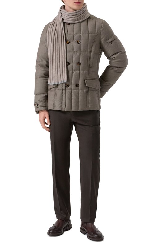 Кашемировый шарф Brunello Cucinelli M2240819 Бежевый  M2240819 Фото 2