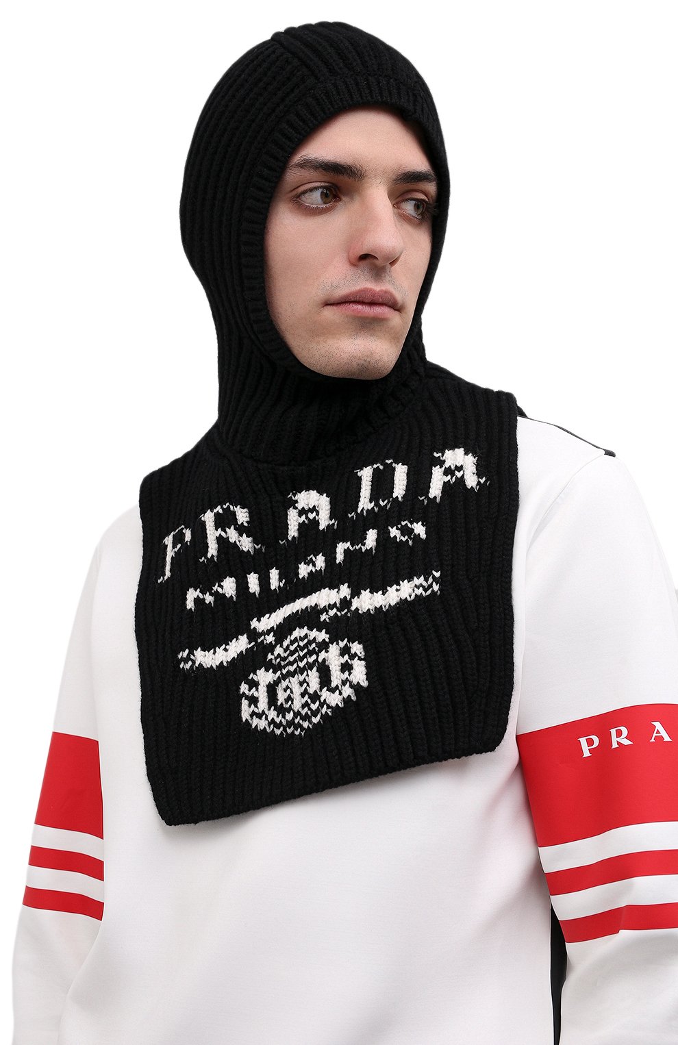 Кашемировая шапка-балаклава PRADA, арт. UMS419-10PB-F0002-212, фото 2