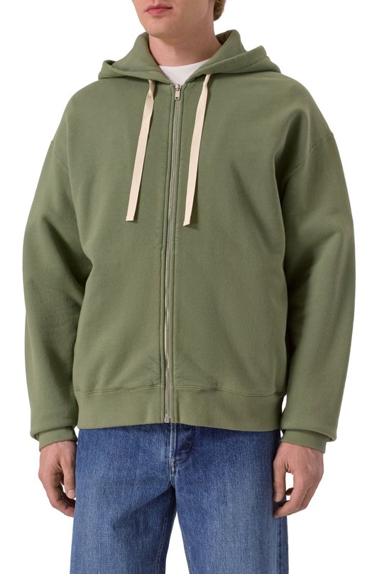 Хлопковая толстовка Jil Sander J47HG0106/J20295 Зелёный  J47HG0106/J20295 Фото 3