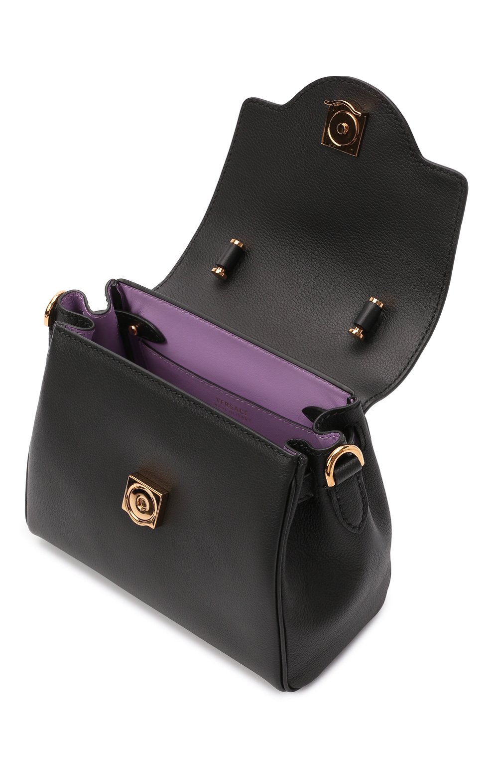 Сумка la medusa small VERSACE черного цвета по цене 263500 руб., арт. DBFI040/DVIT2T, фото 4 Сумка la medusa small VERSACE, арт. DBFI040/DVIT2T, фото 4