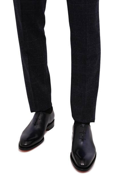 Кожаные оксфорды carter SANTONI, арт. MCCG16229MC8HFULU59, фото 3