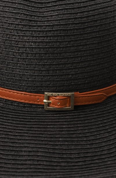 Шляпа jemima MELISSA ODABASH черного цвета по цене 22580 руб., арт. JEMIMA CR, фото 4 Шляпа jemima MELISSA ODABASH, арт. JEMIMA CR, фото 4