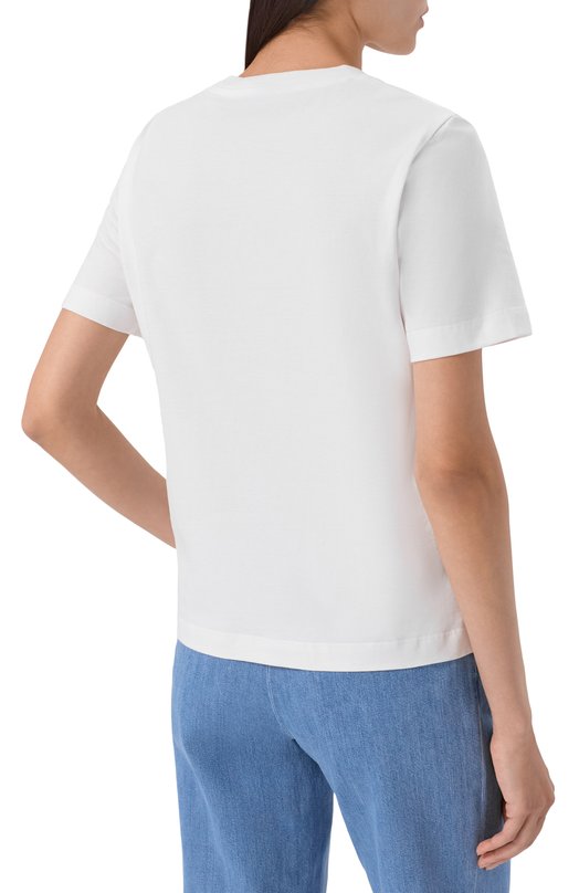 Хлопковая футболка Missoni DS26SL04/BJ00QG Белый  DS26SL04/BJ00QG Фото 4