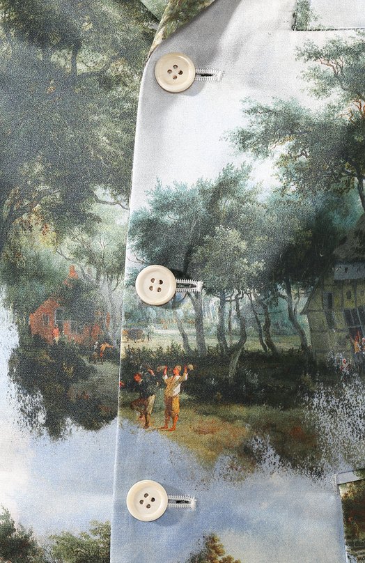 Пальто из смеси хлопка и шелка Comme des Garcons Разноцветный, фото 5