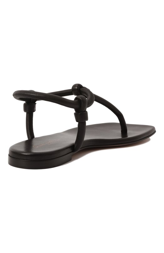 Кожаные сандалии Juno Gianvito Rossi G32395.05CU0.NAPNER0 Чёрный  G32395.05CU0.NAPNER0 Фото 5