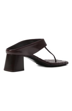 Женские кожаные мюли marella BOTTEGA VENETA бордового цвета, арт. 807023/V3H90 | Фото 5 (Материал внешний: Натуральная кожа; Материал внутренний: Натуральная кожа; Каблук высота: Низкий; Подошва: Плоская; Каблук тип: Устойчивый)