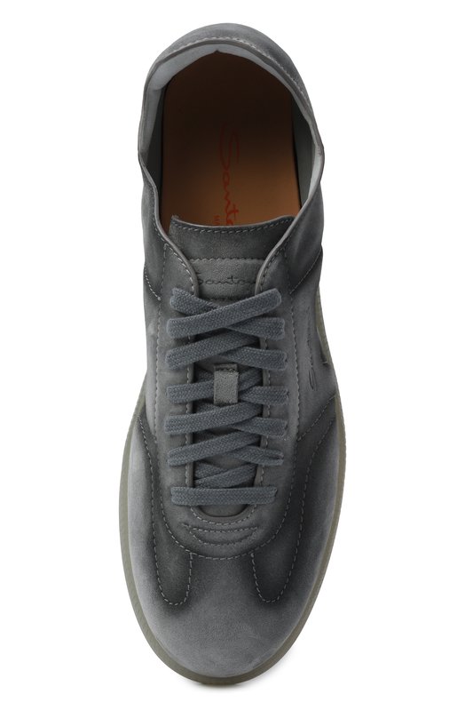 Замшевые кеды DBS-Olympic Santoni MBPG22072FIATSE2 Синий  MBPG22072FIATSE2 Фото 5