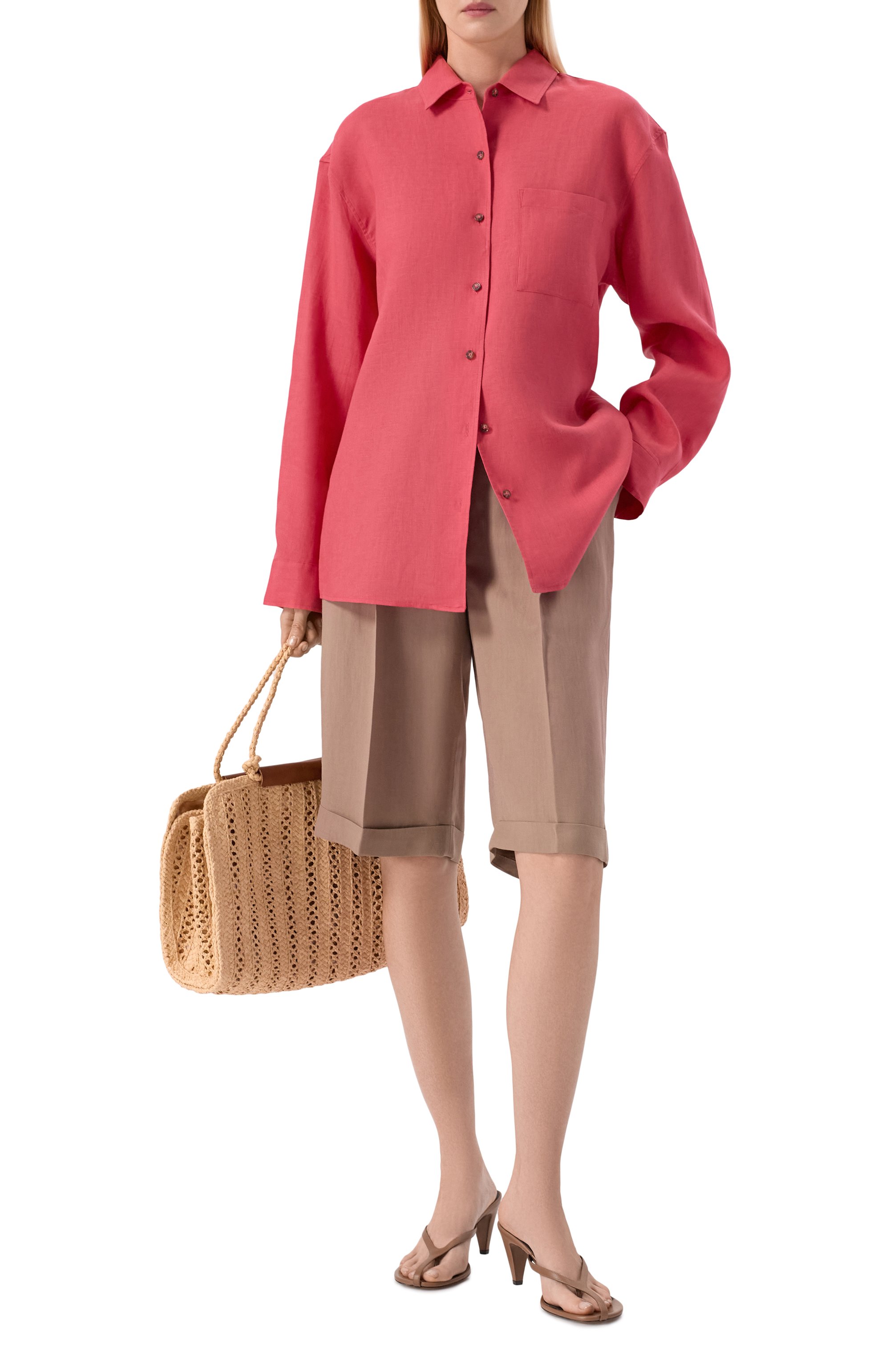 Льняная рубашка 12 STOREEZ, арт. 137567, фото 2