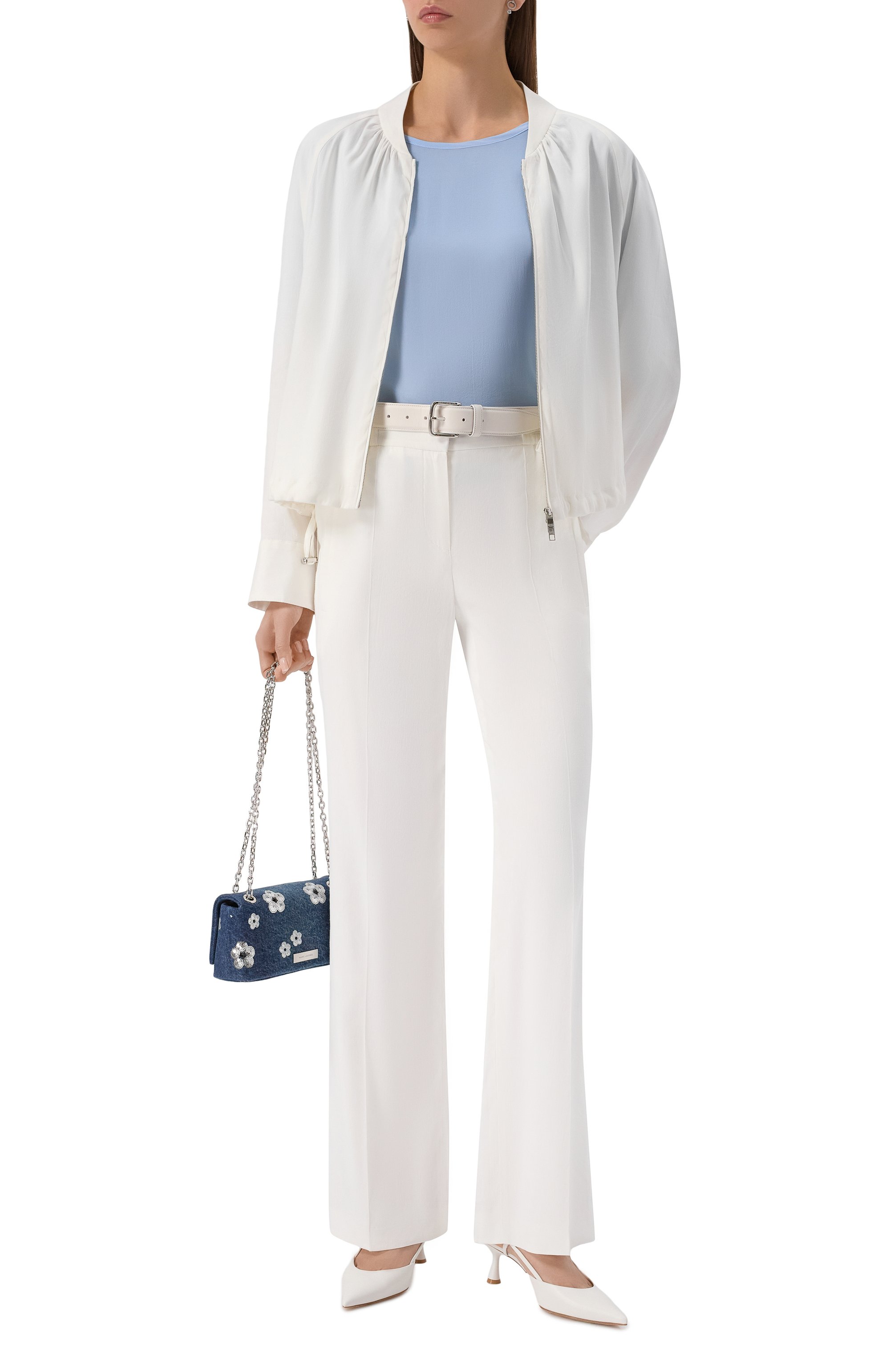 Брюки изо льна и вискозы BOSS, арт. 50540608, фото 2