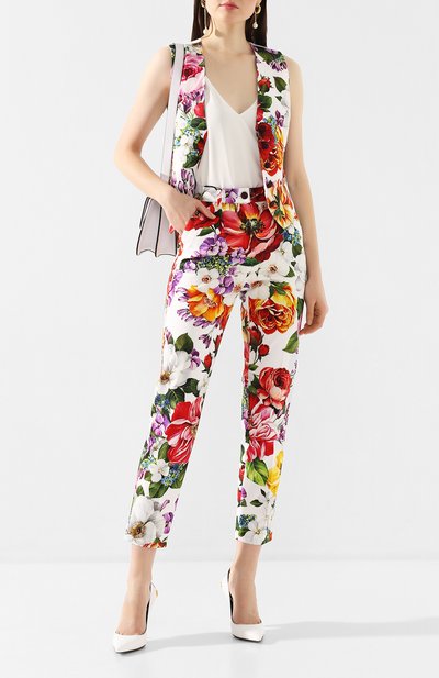 Жилет из смеси хлопка и шелка DOLCE & GABBANA, арт. F79H5T/FSFJG, фото 2