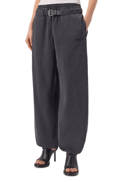 Хлопковые джоггеры ALEXANDERWANG.T темно-серого цвета по цене 107000 руб., арт. 4CC1264961, фото 3 Хлопковые джоггеры ALEXANDERWANG.T, арт. 4CC1264961, фото 3